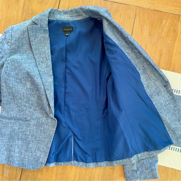 Ann Taylor Factory Linen Blazer, Size 2 - Picture 4 of 5